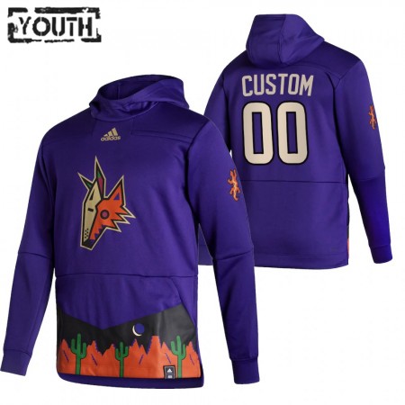  Arizona Coyotes Customized 2020-21 Reverse Retro Sawyer Hooded Sweatshirt - Barn